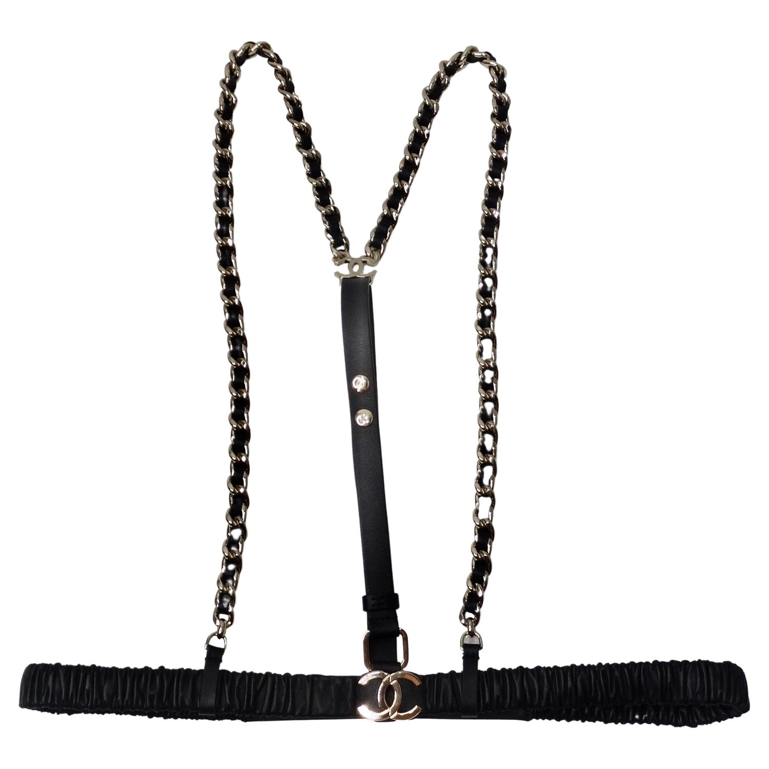 PRE-ORDER Chanel Suspenders - Black