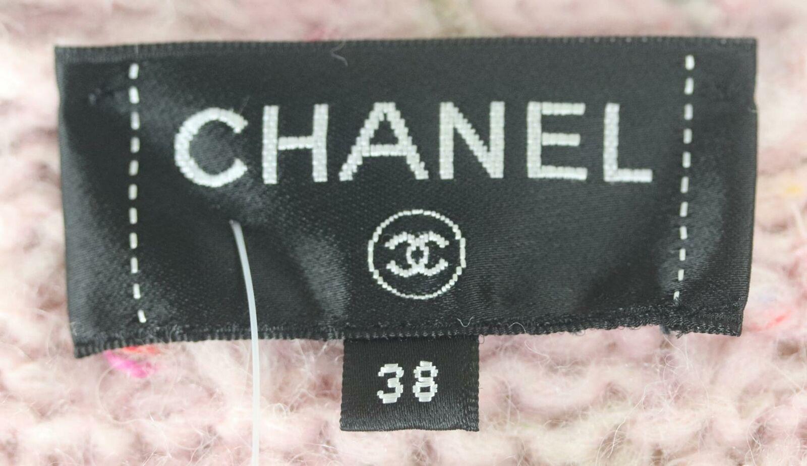 Women's Chanel FW17 Sequined Cable Knit Wool Cardigan