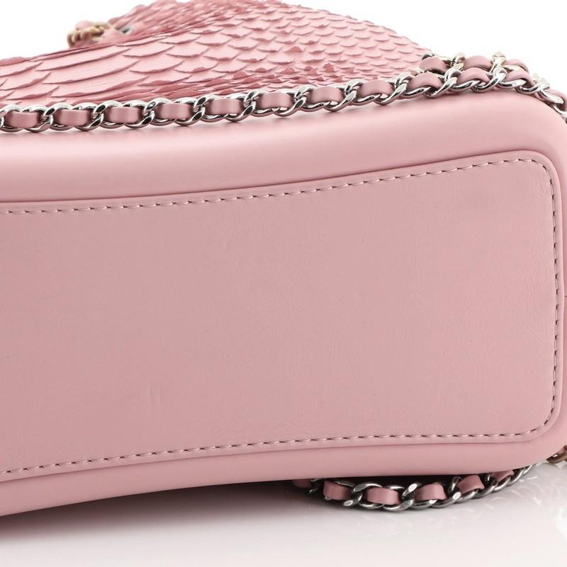 Chanel Gabrielle Backpack Python Small In Good Condition In NY, NY
