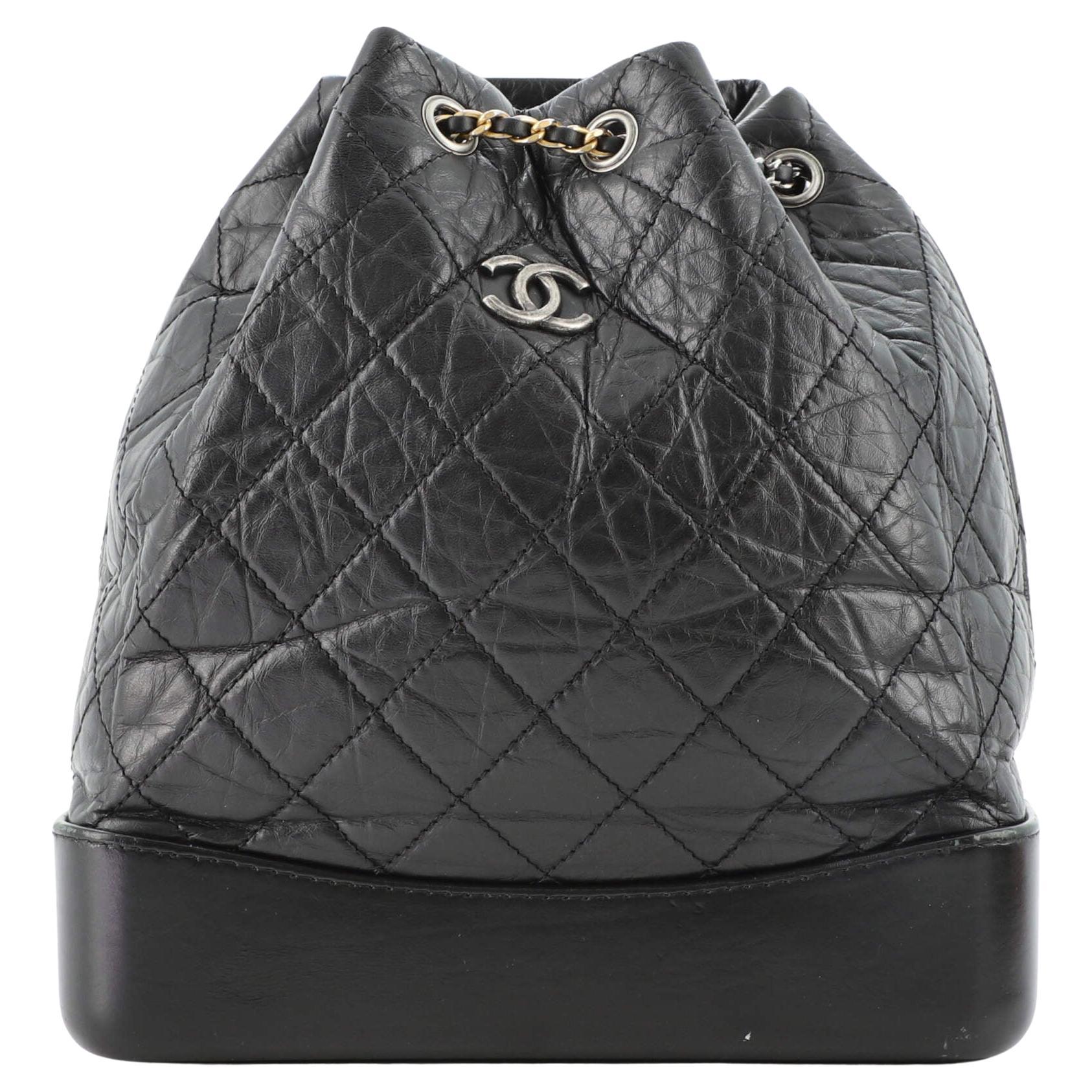 Chanel Gabrielle Backpack Quilted Aged Calfskin Medium at 1stDibs