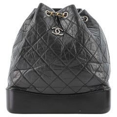 Chanel Gabrielle Backpack Quilted Aged Calfskin Medium