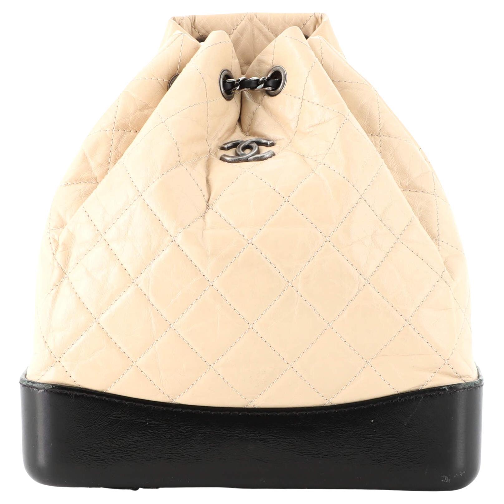 Chanel Gabrielle Backpack Quilted Aged Calfskin Medium at 1stDibs