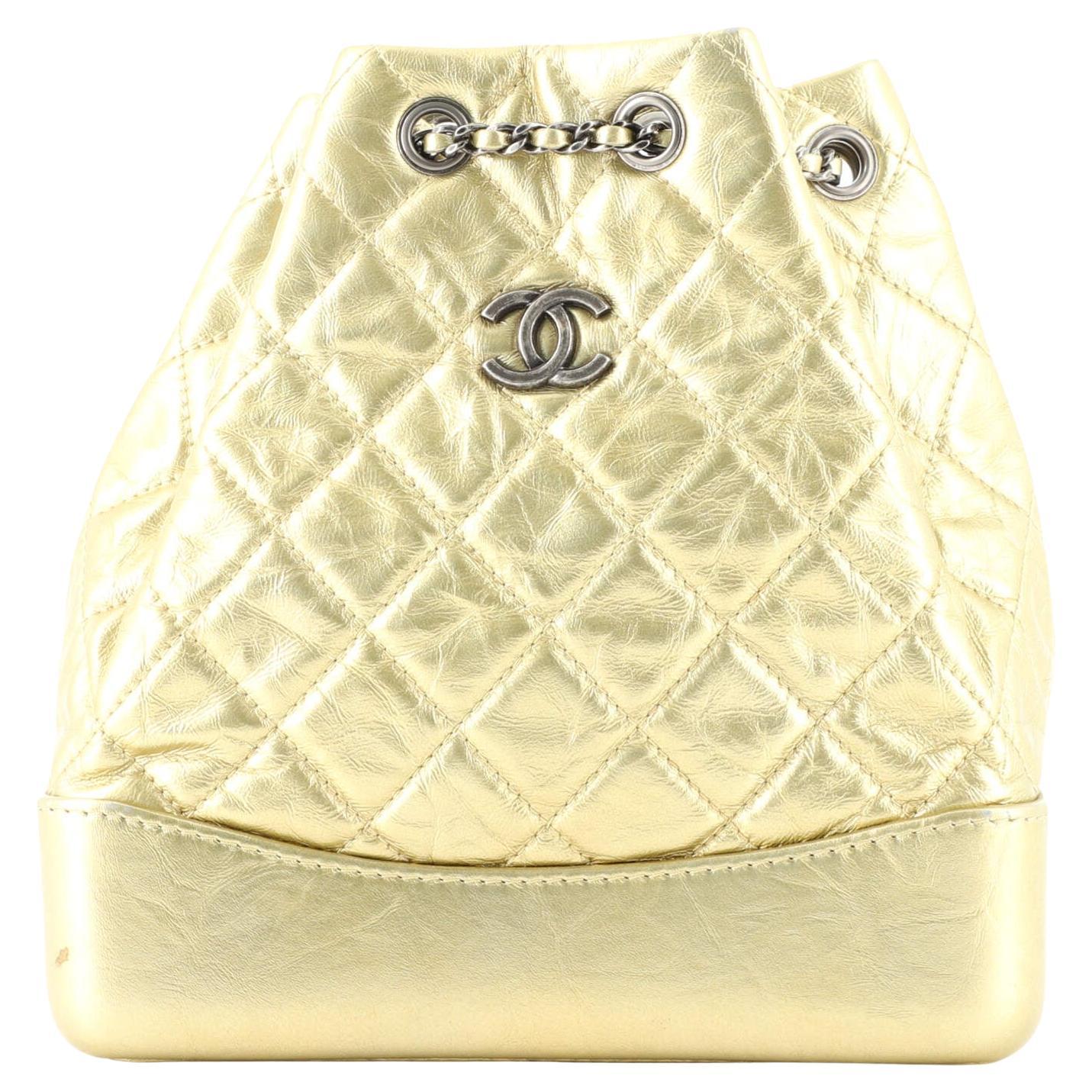Chanel Mountain Backpack Shearling with Quilted Calfskin Small at