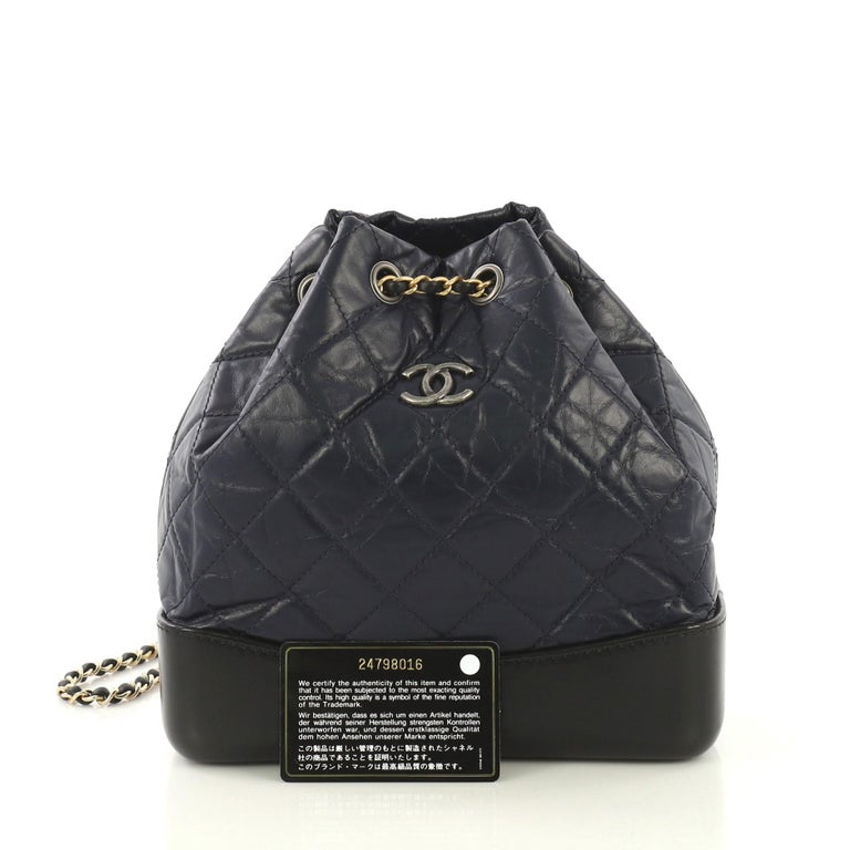 Chanel Gabrielle Backpack Quilted Calfskin Small at 1stDibs