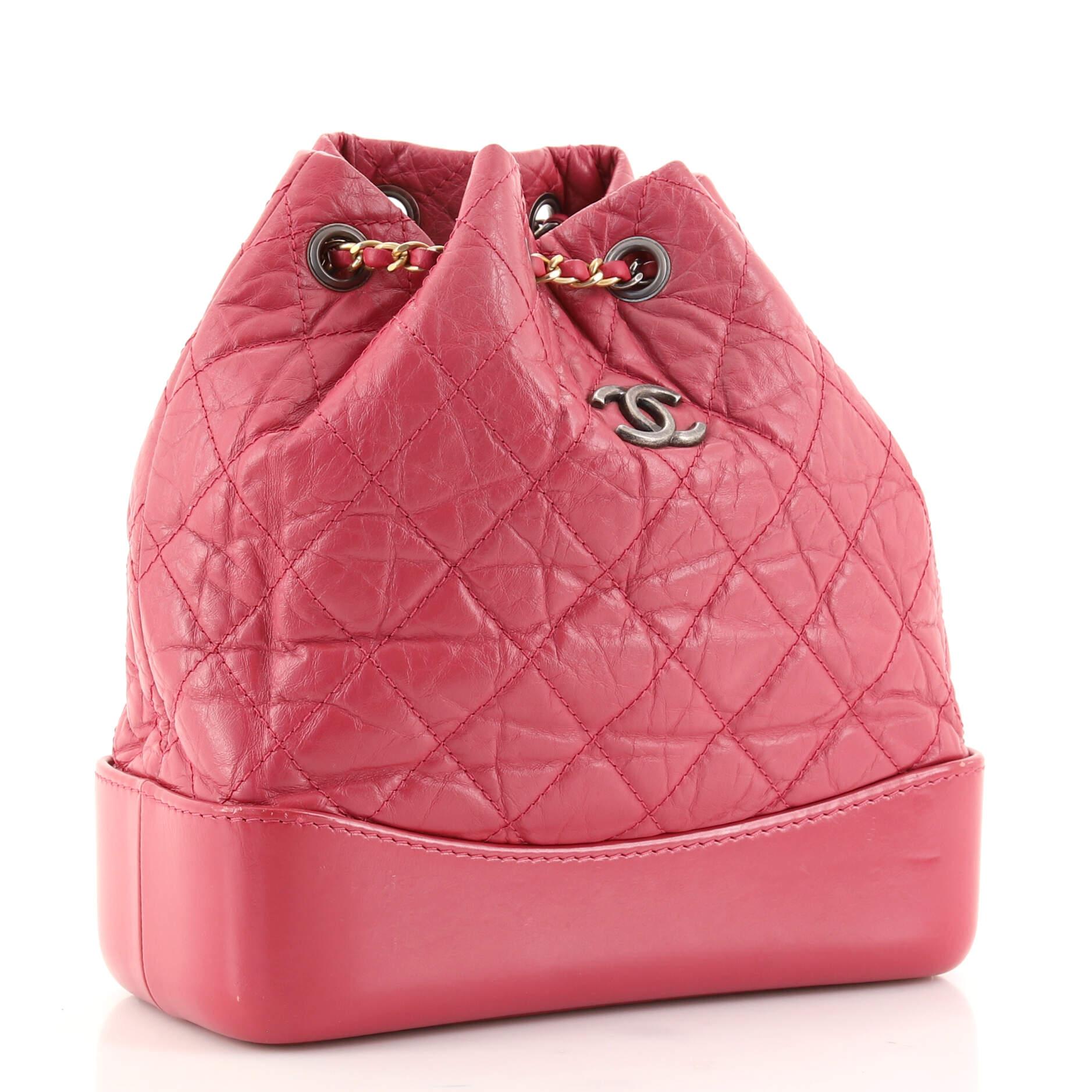 Chanel Gabrielle Backpack Quilted Calfskin Small at 1stDibs chanel backpack gabrielle, gabriel