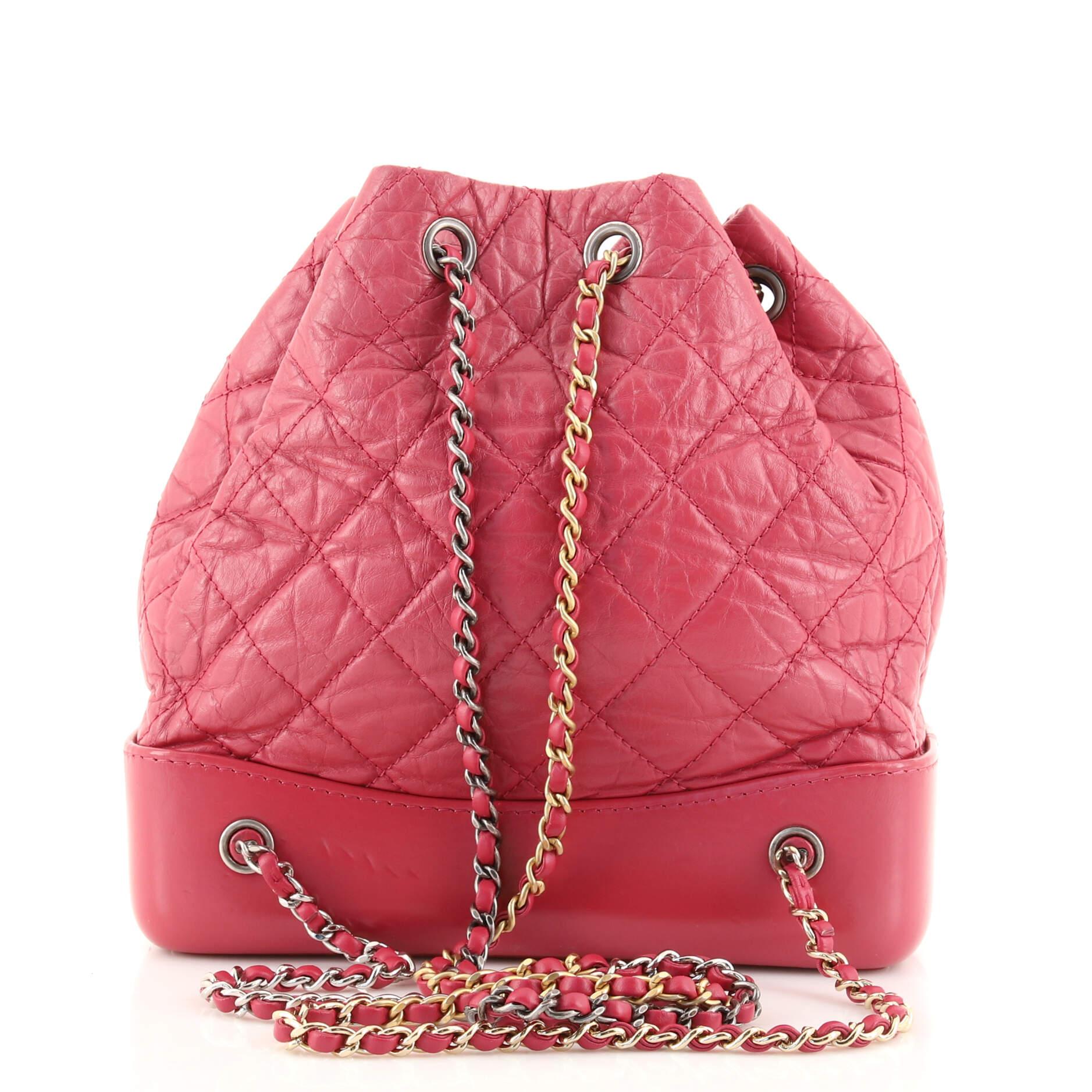 Chanel Gabrielle Backpack Quilted Calfskin Small at 1stDibs | chanel ...