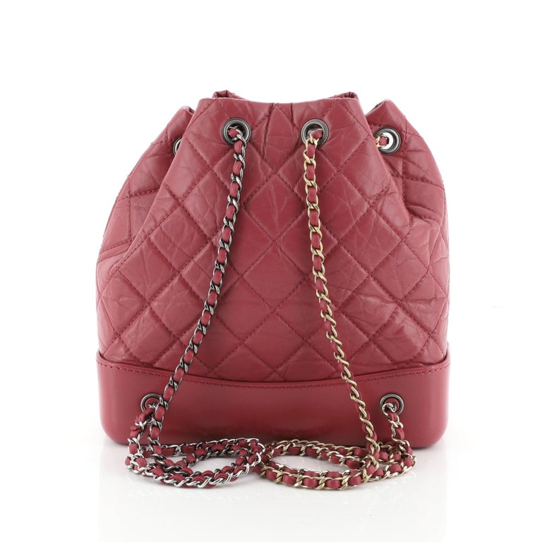 Chanel Gabrielle Backpack Quilted Calfskin Small at 1stDibs