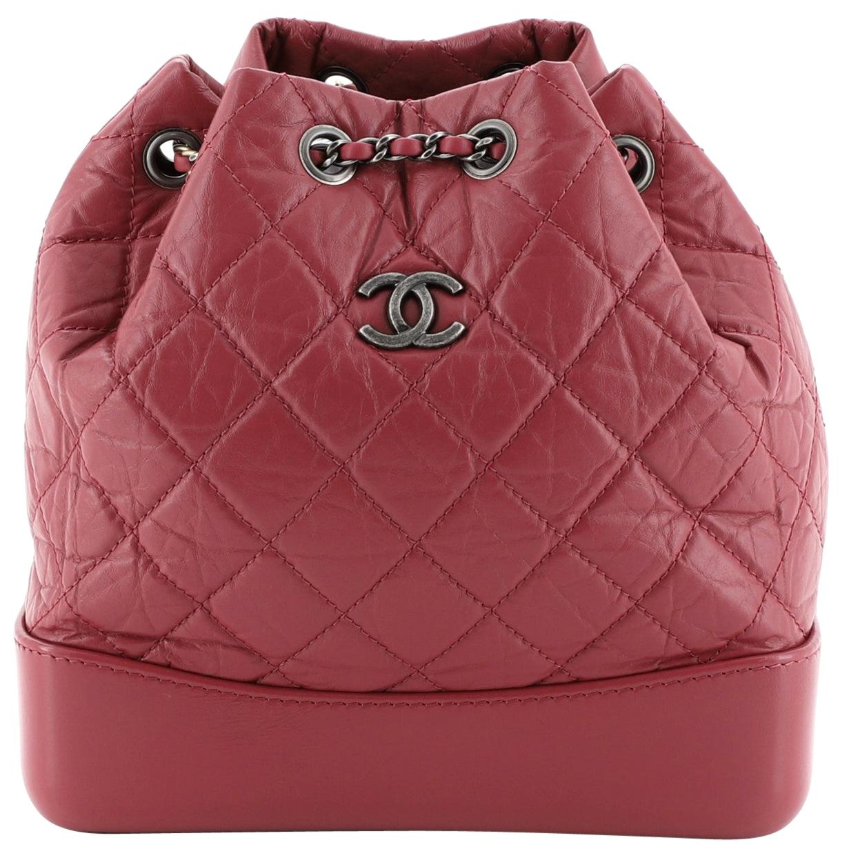 Chanel gabrielle top backpack pink