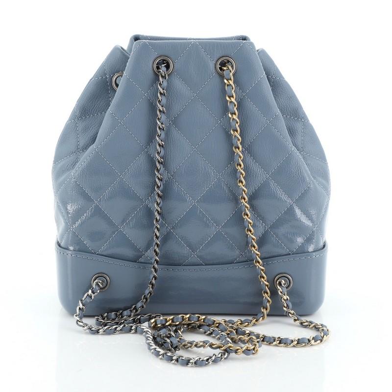 Chanel gabrielle backpack blue best sale