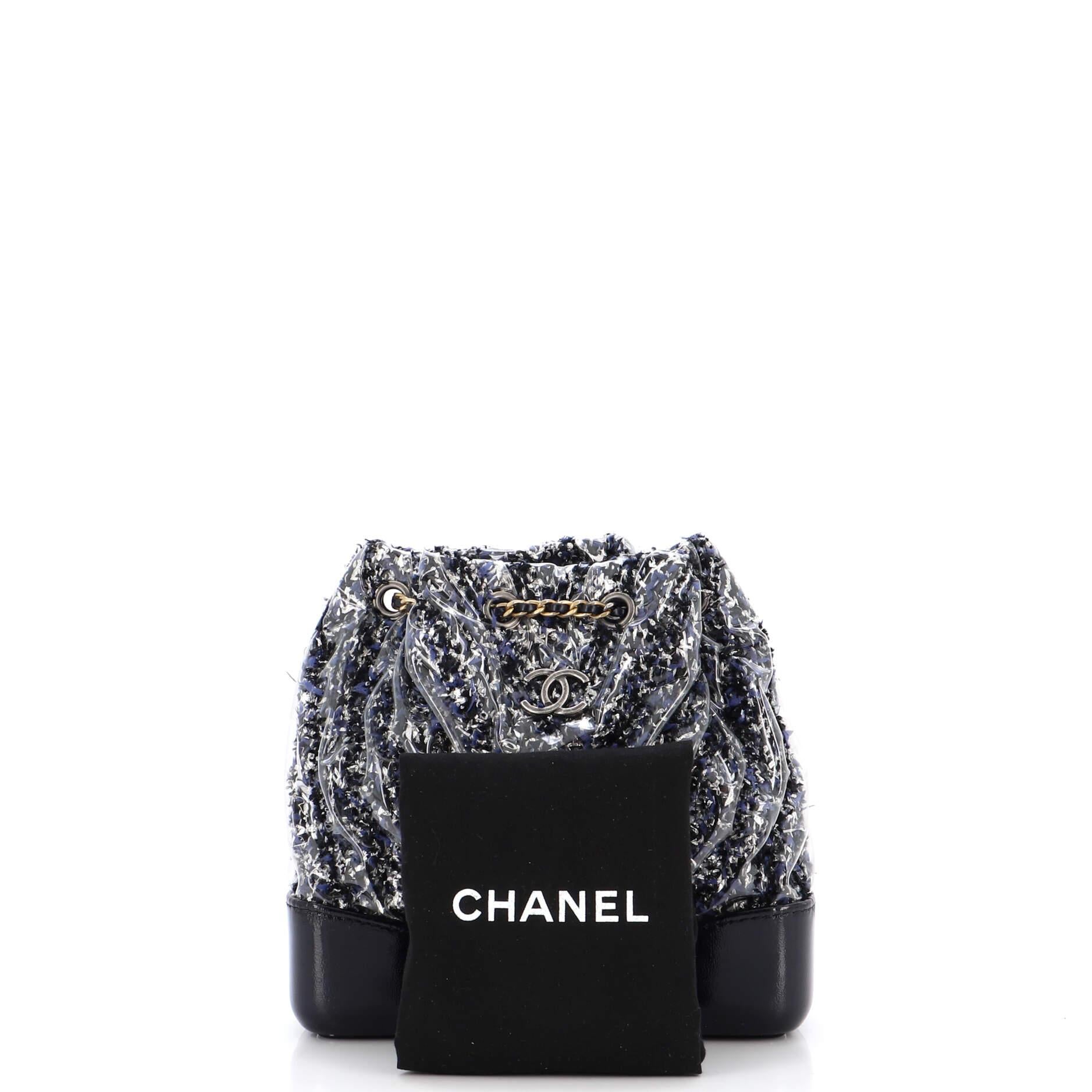 Chanel gabrielle backpack tweed sale