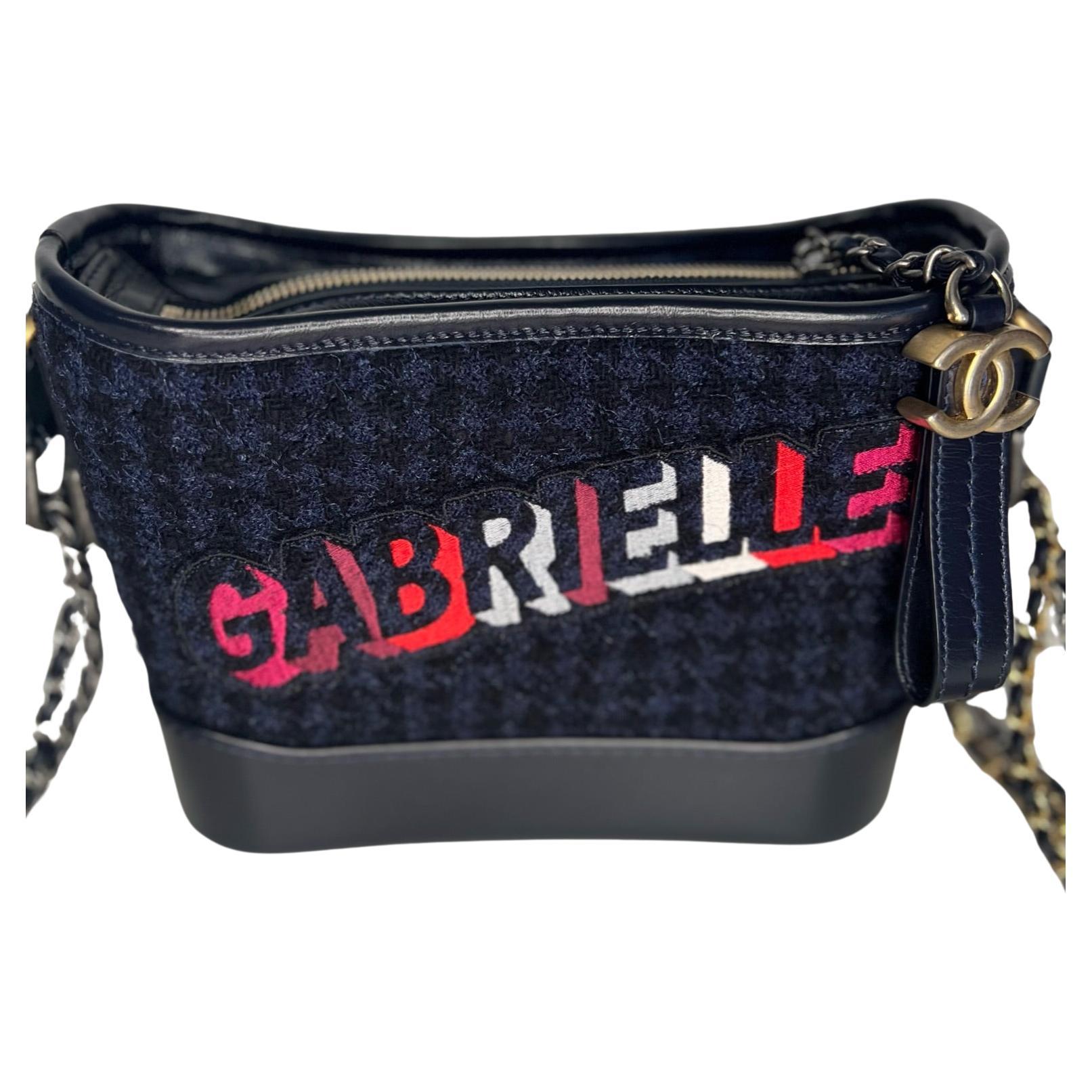 Chanel Gabrielle Drawstring Bag Quilted Calfskin Small, at 1stDibs