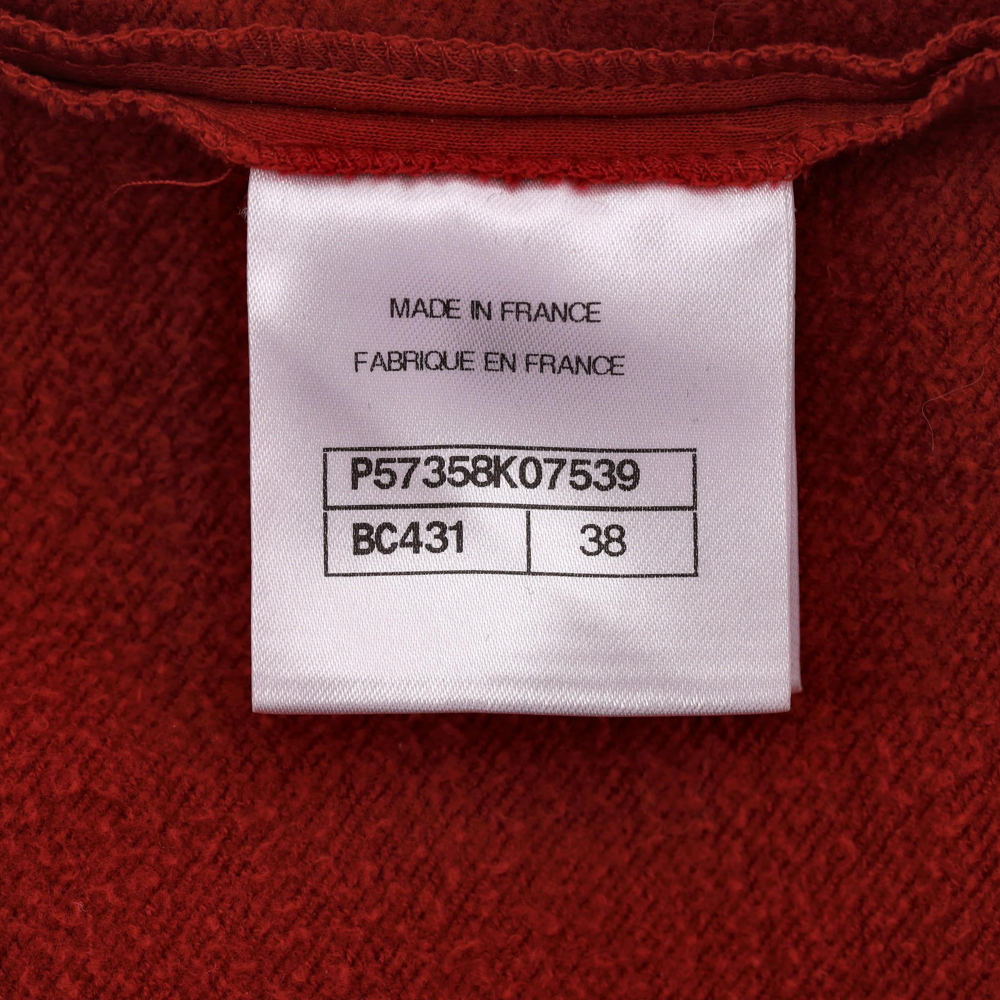 Chanel 'Gabrielle Chanel' Cotton Sweatshirt For Sale 3