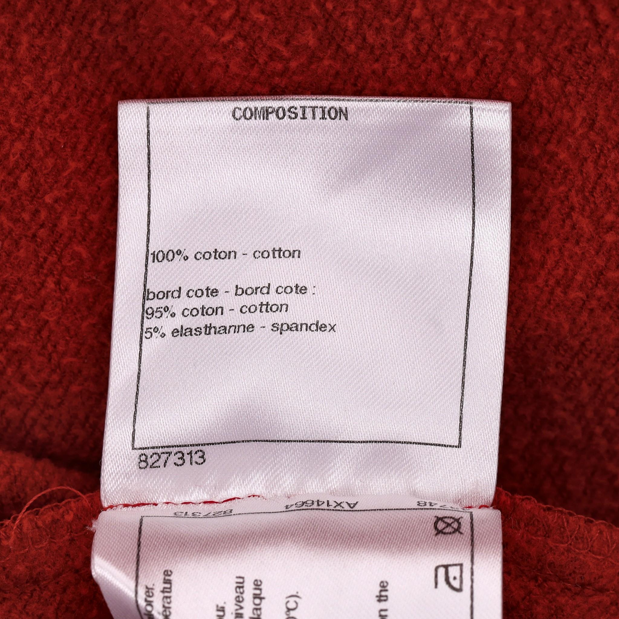 Chanel 'Gabrielle Chanel' Cotton Sweatshirt For Sale 4