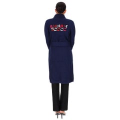 Chanel 'Gabrielle Coco' Embroidered Belted Cashmere Coat