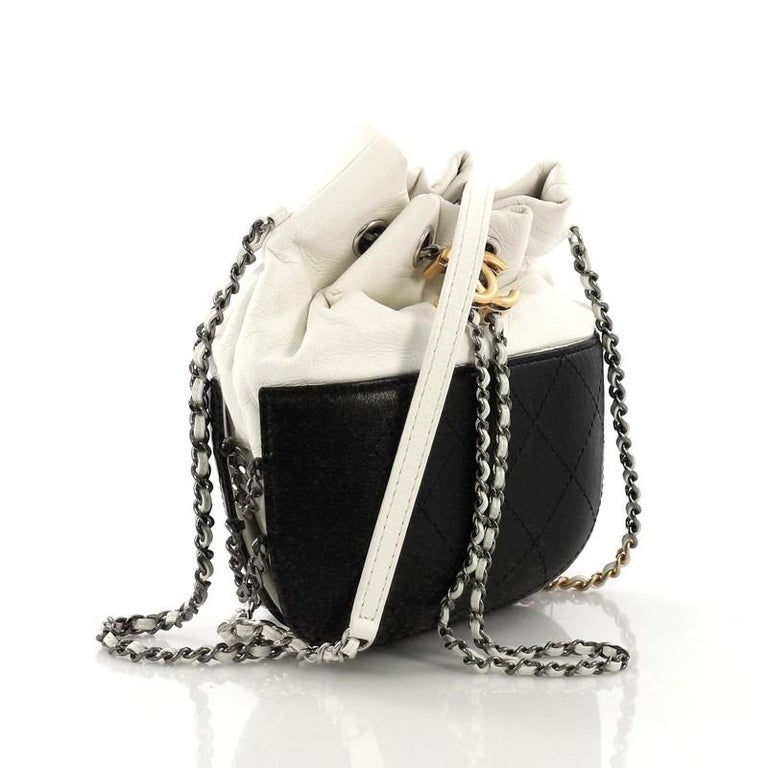 Chanel Gabrielle Drawstring Bag Quilted Calfskin Small at 1stDibs