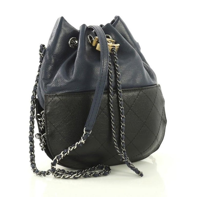 Chanel Gabrielle Drawstring Bag Quilted Calfskin Small, at 1stDibs