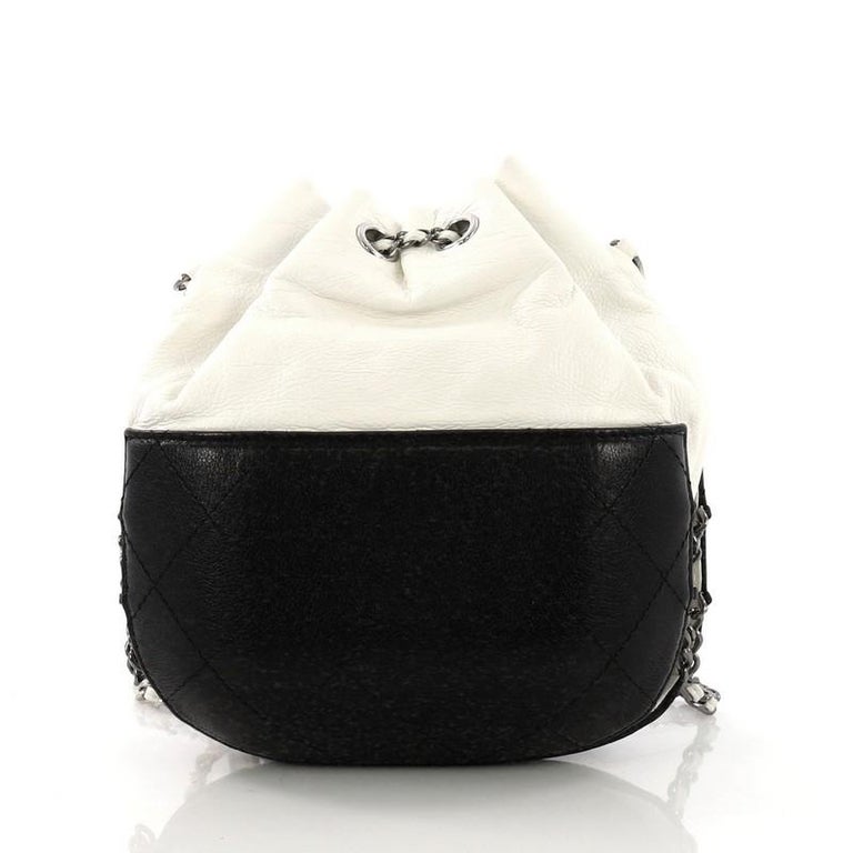 Chanel Gabrielle Drawstring Bag Quilted Calfskin Small at 1stDibs