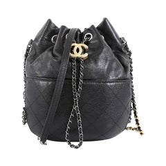 Chanel Gabrielle Drawstring Bag Quilted Calfskin Small
