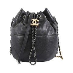 Chanel Gabrielle Drawstring Bag Quilted Calfskin Small at 1stDibs