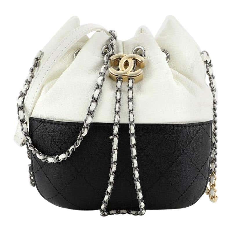 Chanel Gabrielle Drawstring Bag Quilted Calfskin Small at 1stDibs