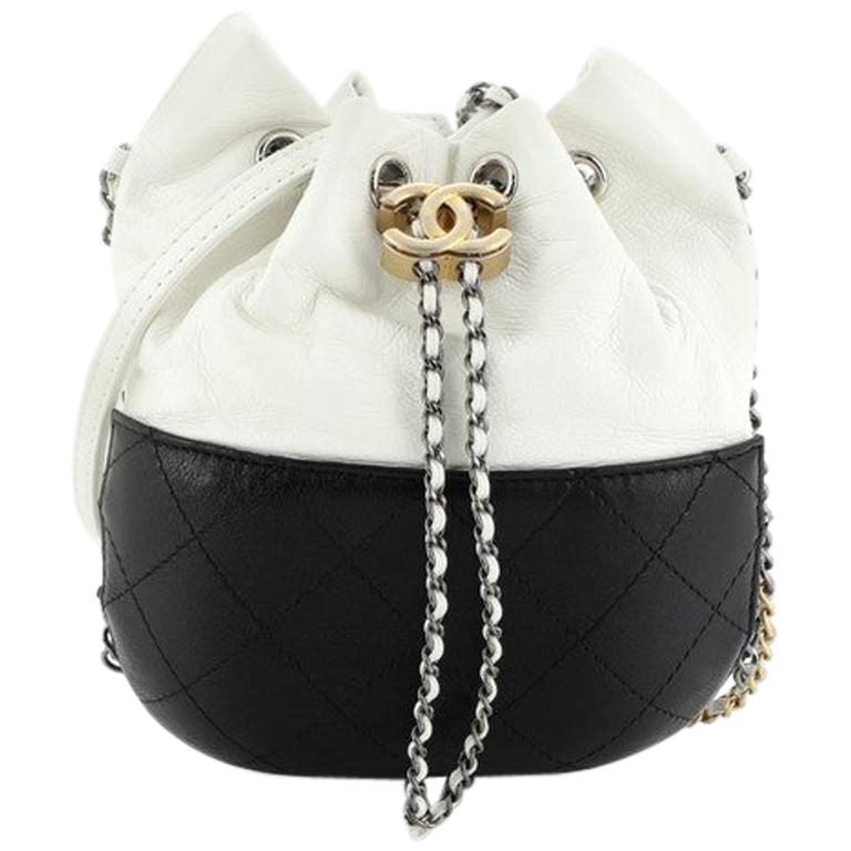 Chanel Gabrielle Drawstring Bag Quilted Calfskin Small