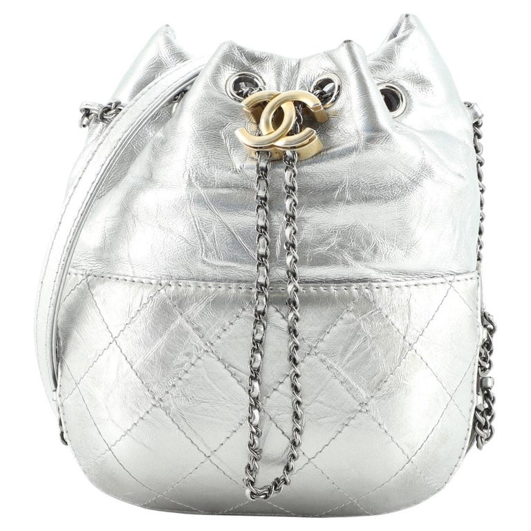 Chanel Chain Around Lines Shopping Tote Quilted Calfskin Small at
