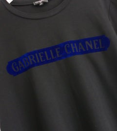 Chanel Gabrielle Flocked Logo T-Shirt