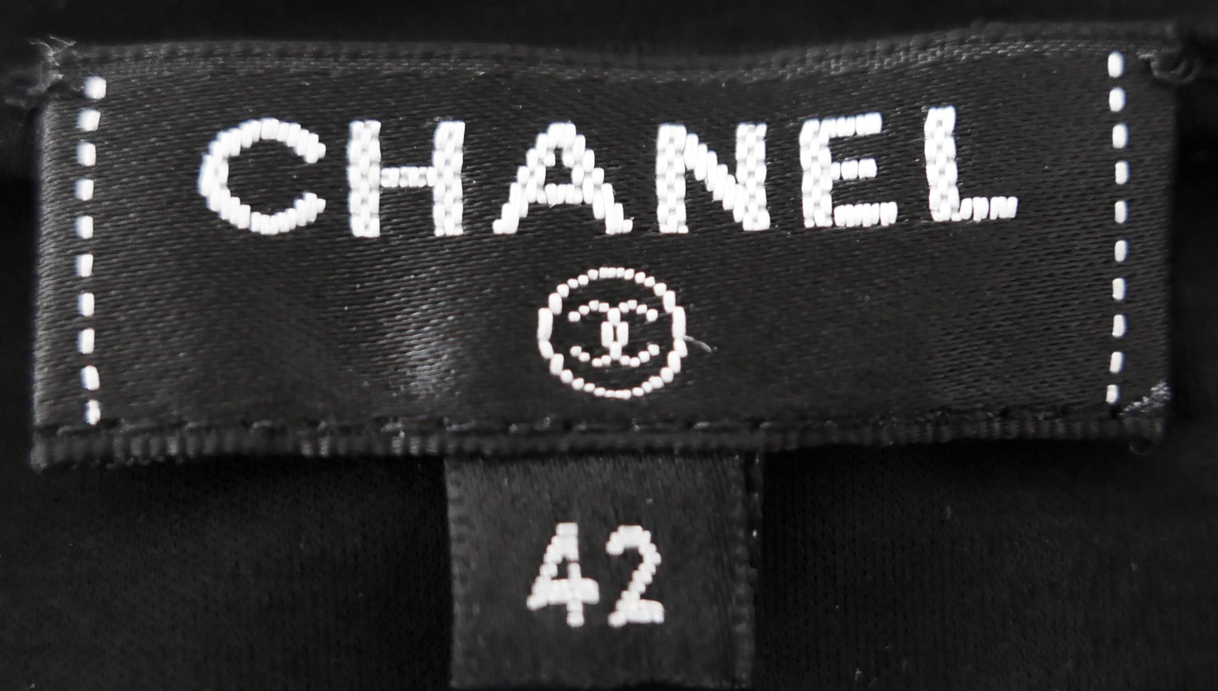 Donna Maglietta Chanel Gabrielle con logo floccato in vendita