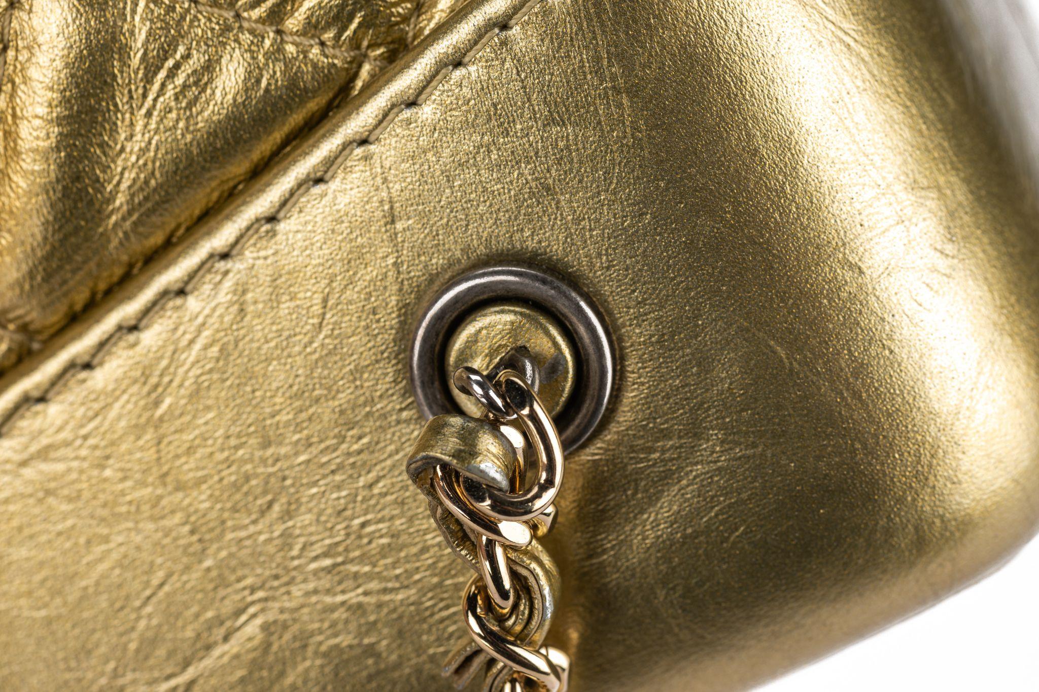 Chanel Gabrielle Gold Backpack For Sale 6