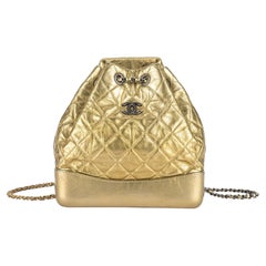 Chanel Gabrielle Gold Backpack