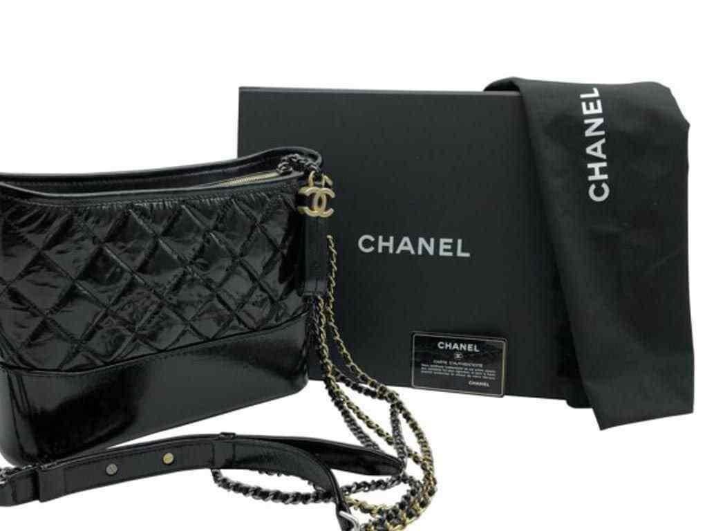 Chanel Gabrielle Handbag- Black For Sale 6