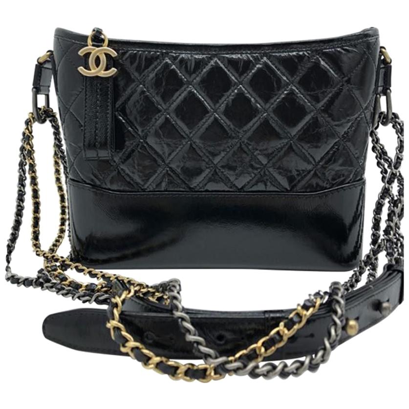 Chanel Gabrielle Handbag- Black For Sale