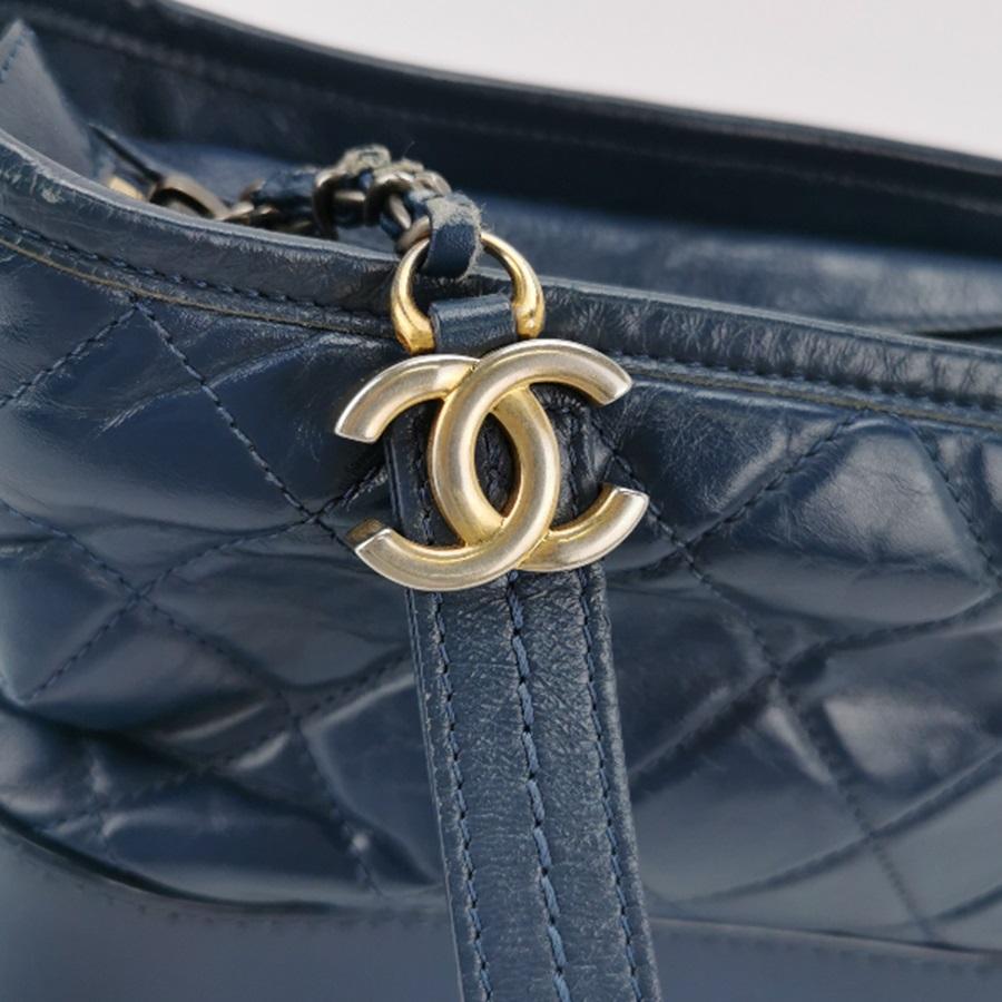 Chanel Gabrielle Hobo 2016 Navy Leather Small Crossbody Bag 1