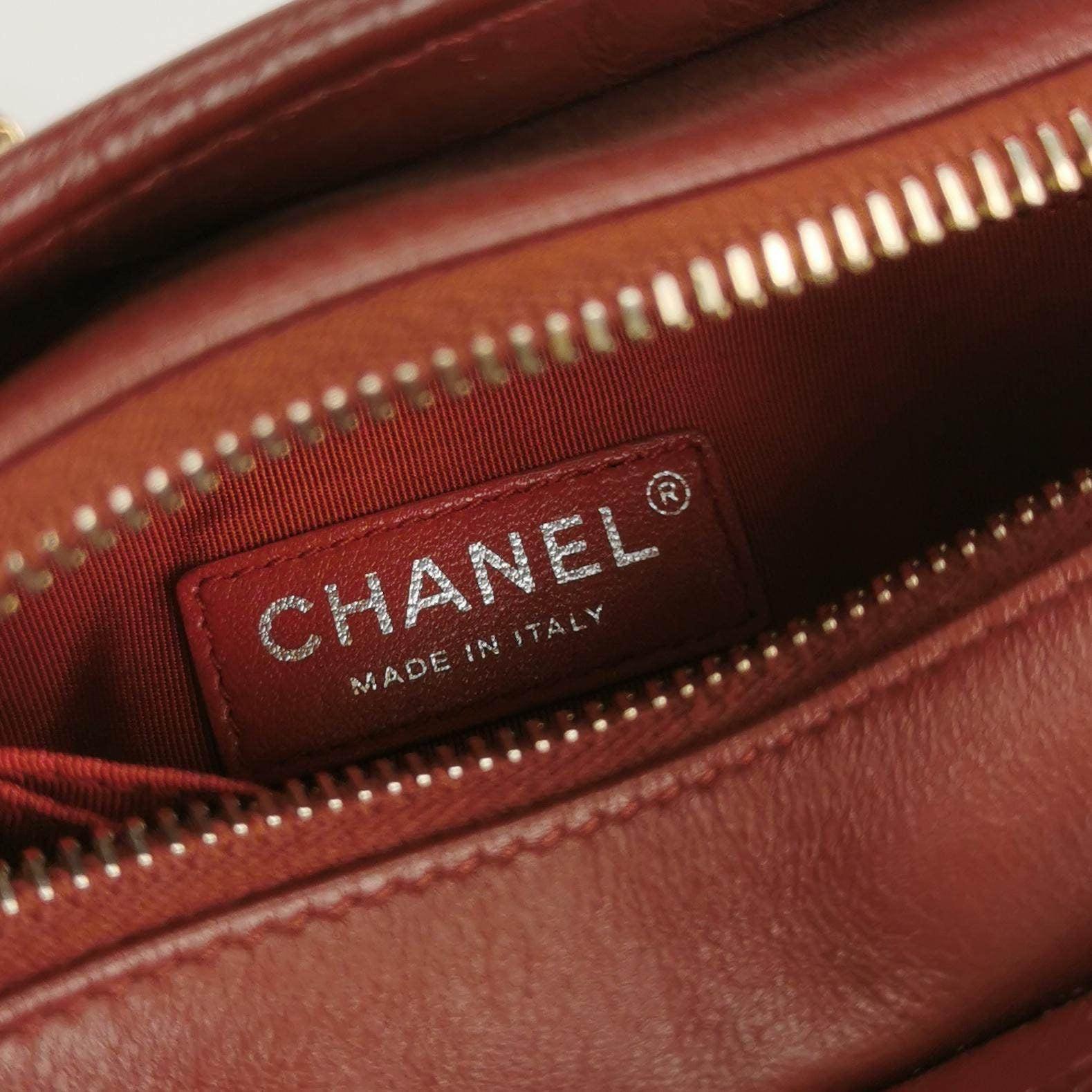 Chanel Gabrielle Hobo 2018 Burgundy Leather Small Crossbody Bag 1