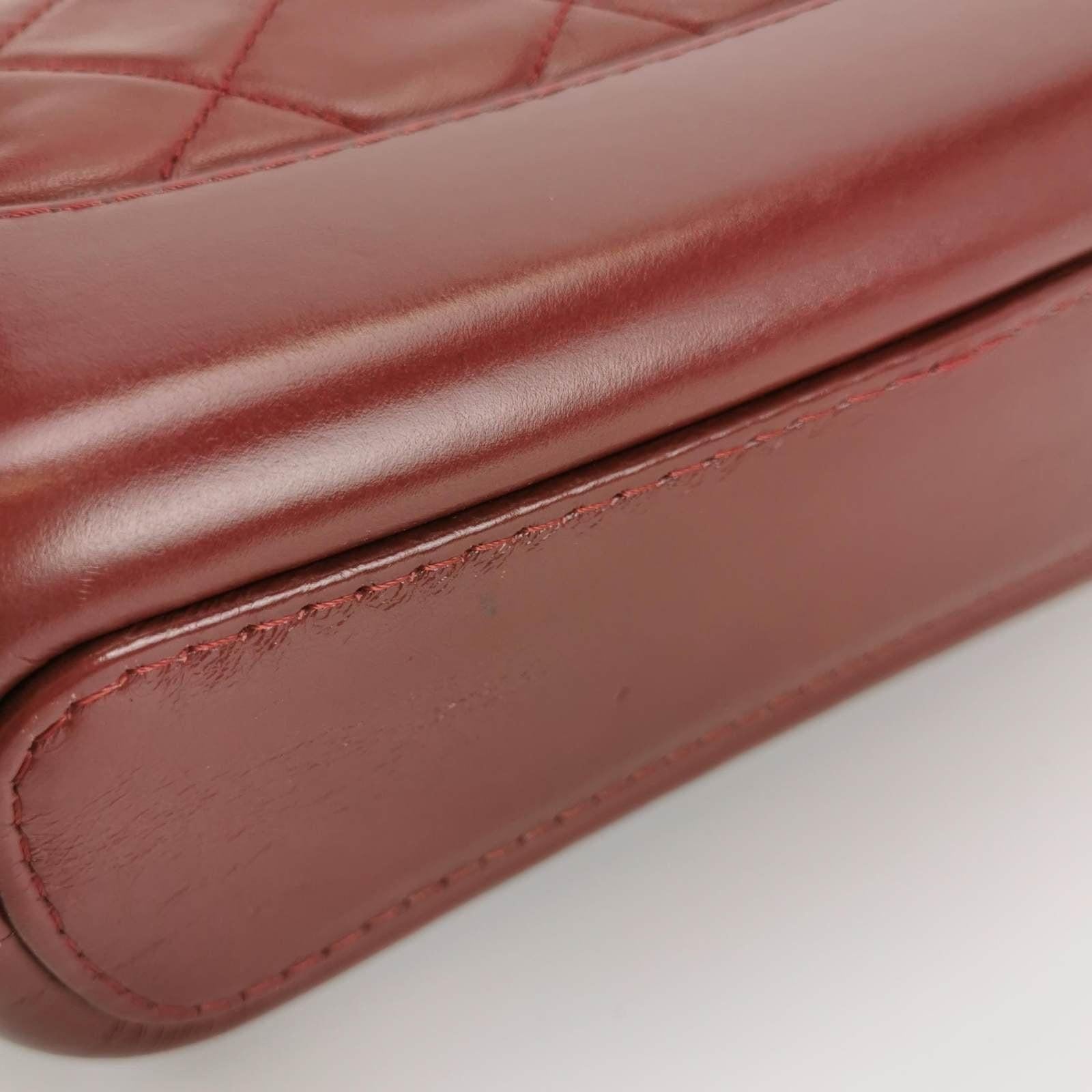 Chanel Gabrielle Hobo 2018 Burgundy Leather Small Crossbody Bag 4