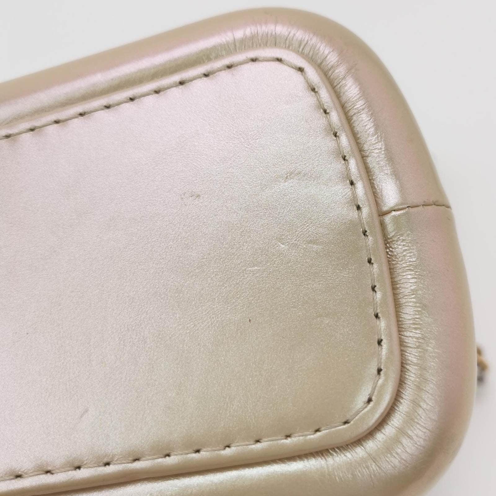 Chanel Gabrielle Hobo 2019 Iridescent Pink Leather Medium Crossbody Bag 5