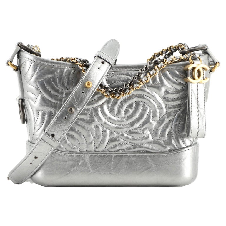 Chanel Gabrielle Hobo Cc Stitched Calfskin Small For Sale At 1stdibs
