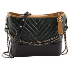 Chanel Gabrielle Hobo Chevron Aged Calfskin Medium
