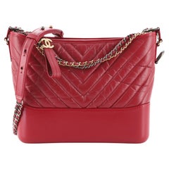 Chanel Gabrielle Hobo Chevron Aged Calfskin Medium