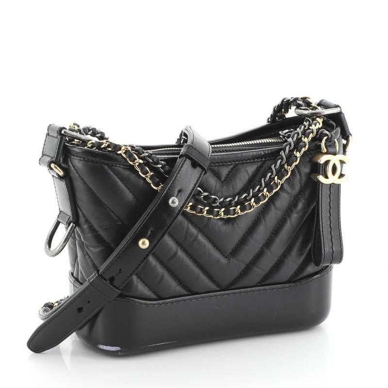 chanel gabrielle chevron bag