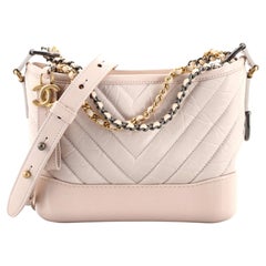 Chanel Gabrielle Hobo Chevron Aged Calfskin Small