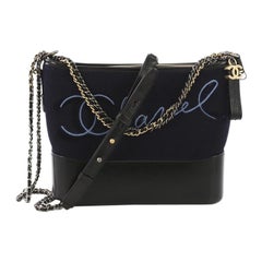 Chanel Gabrielle Hobo Embroidered Wool and Calfskin Medium