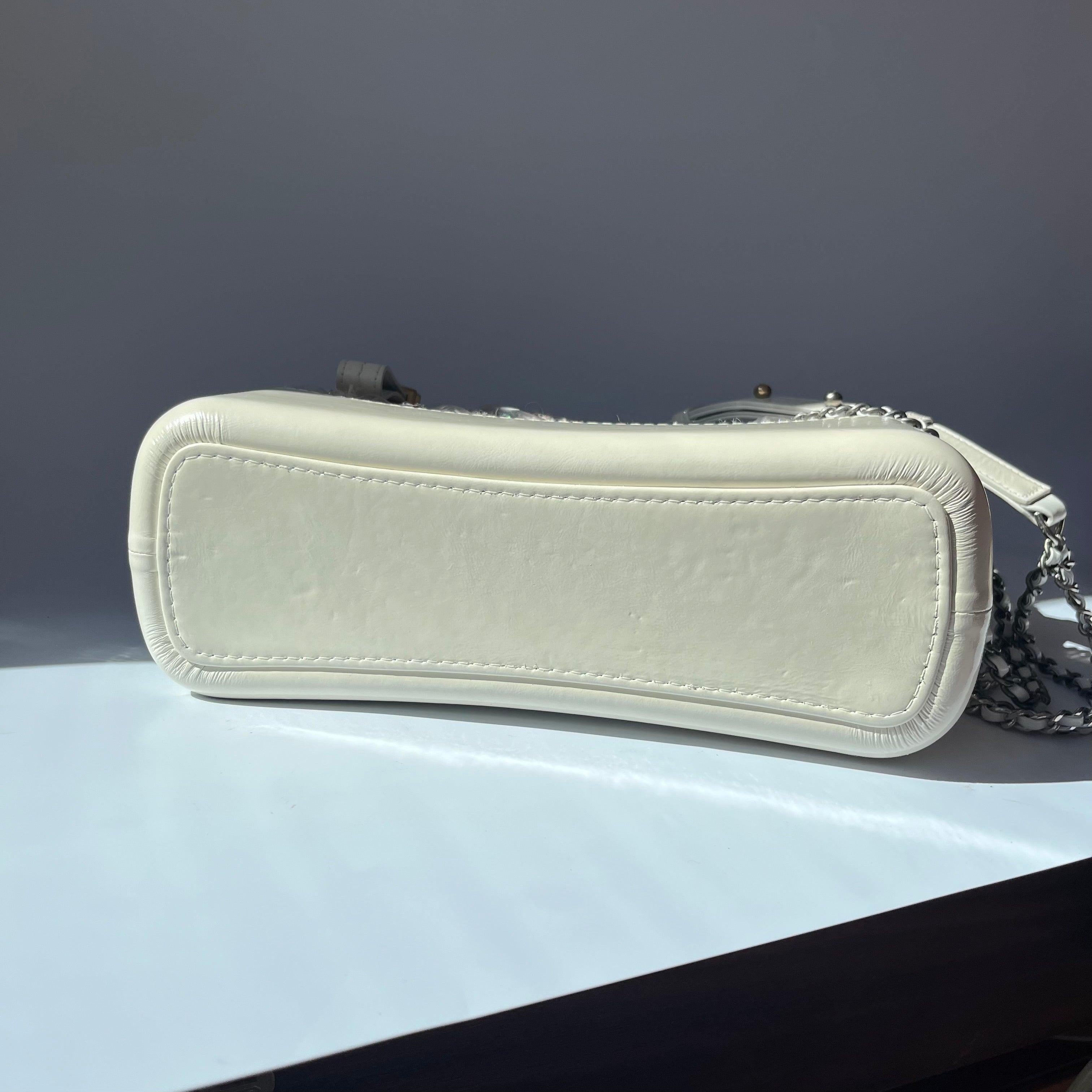 Chanel Gabrielle Hobo Medium White Tweed with PVC, 2018-2019 1