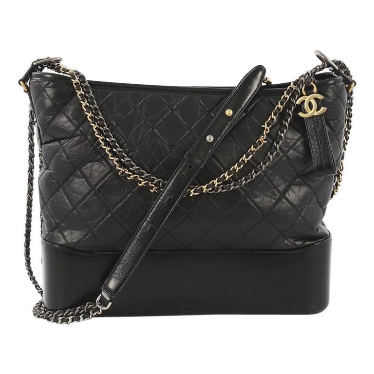 Chanel Gabrielle Hobo Quilted Aged Calfskin Large at 1stDibs