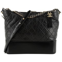 Chanel Gabrielle Hobo Quilted Aged Calfskin Large