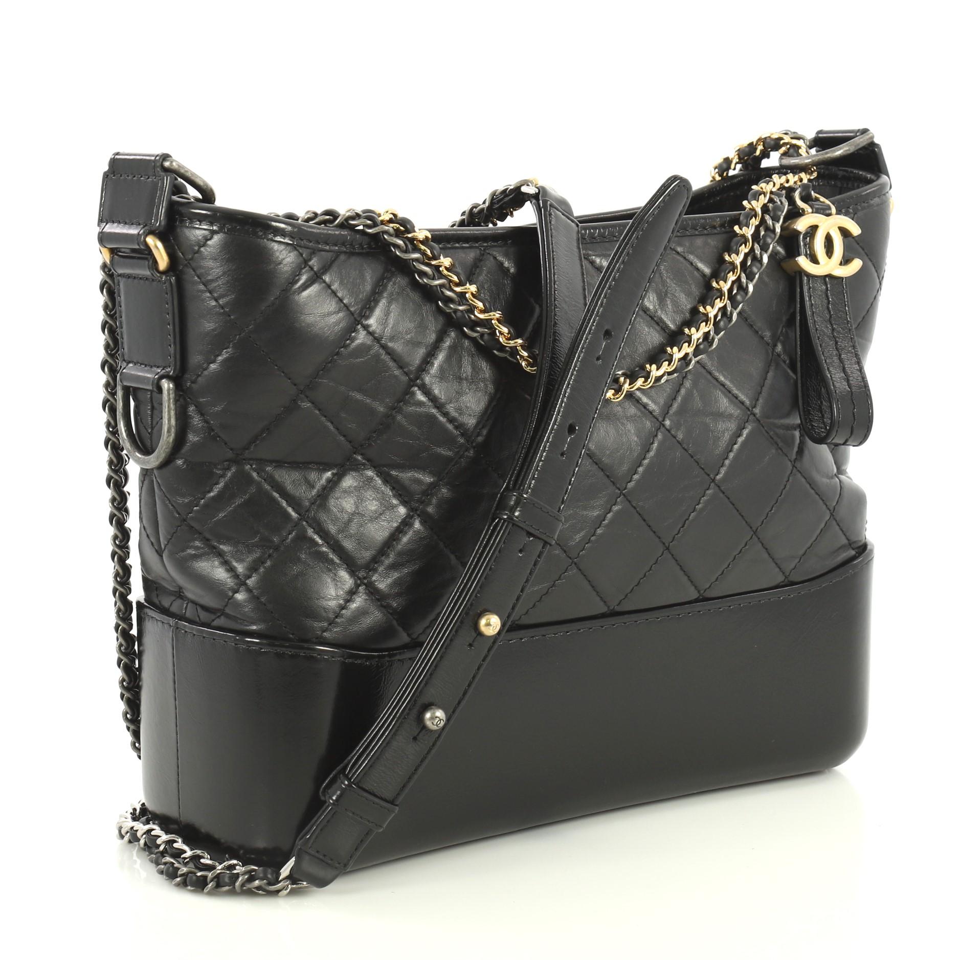 Chanel Gabrielle Hobo Quilted Aged Calfskin Medium at 1stDibs