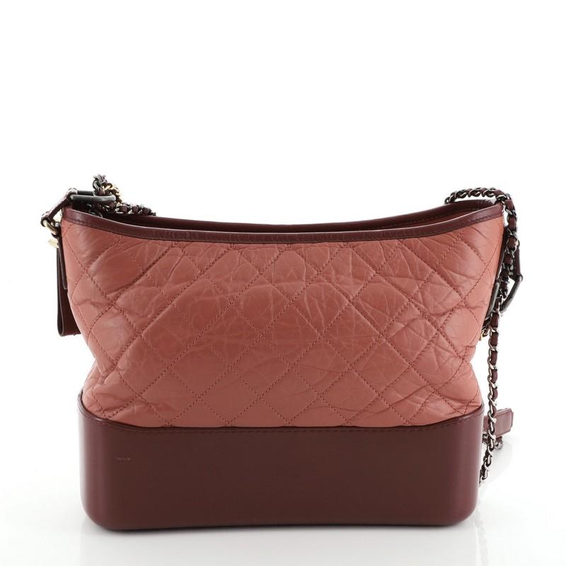 Chanel Gabrielle Hobo Quilted Aged Calfskin Medium In Good Condition In NY, NY