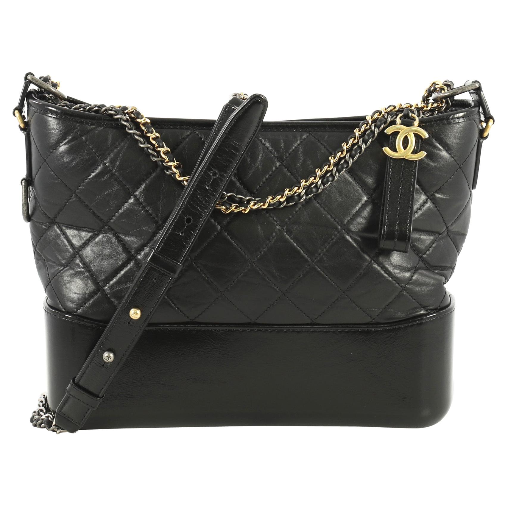 Chanel Gabrielle Hobo Quilted Aged Calfskin Medium at 1stDibs