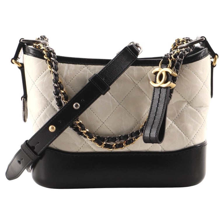 Chanel Gabrielle Hobo Quilted Aged Calfskin Small For Sale at 1stDibs