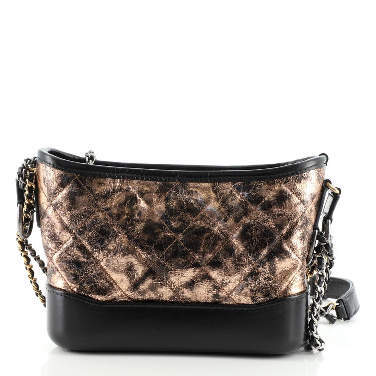 Chanel Gabrielle Hobo Quilted Crumpled Goatskin Small at 1stDibs